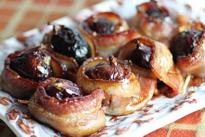 Bacon Wraped Figs Stuffed with Goat Brie | Bacon wrapped figs, Food ...