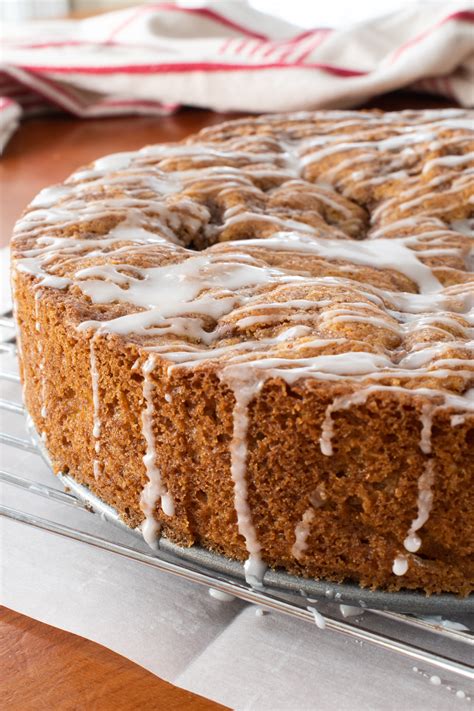 Glazed Cinnamon Apple Cake For The Love Of Cooking