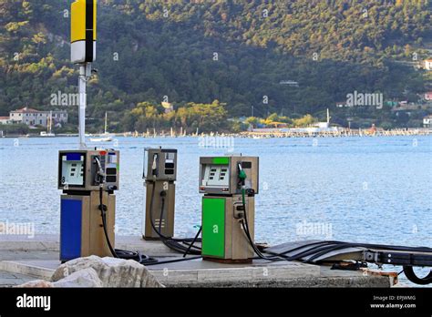 Marine Fuel Station Stock Photo Alamy