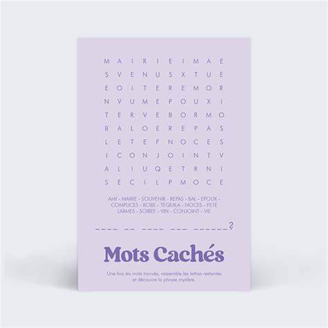 Demande De Témoin Mots Cachés Popcarte