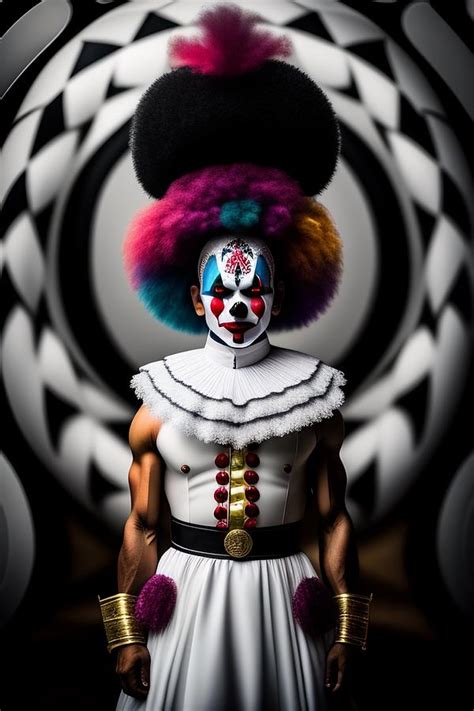 He Clown Bw Digital Art By Gali Gilor Pixels