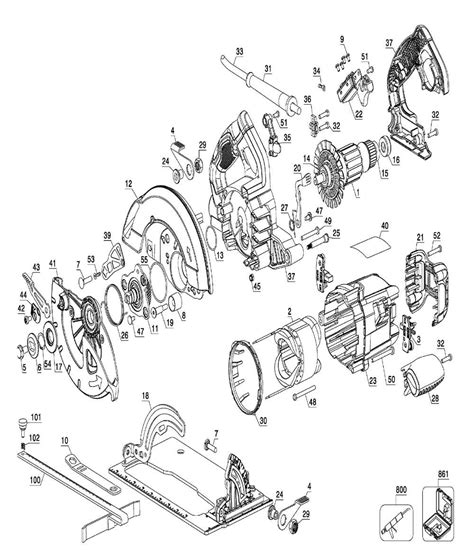 Understanding The Inner Workings Of A Circular Saw With A Parts Diagram