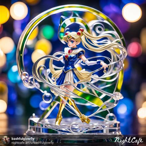 Sailor Moon Glass Sculpturesingle Color Action By Bashfulglowfly On Deviantart