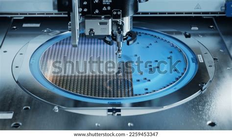 Semiconductor Packaging Process Computer Chips Being Stock Photo ...