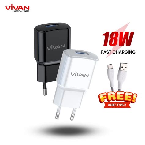 Jual Vivan Charger Power Oval Ii W Quick Charging Fast Charging