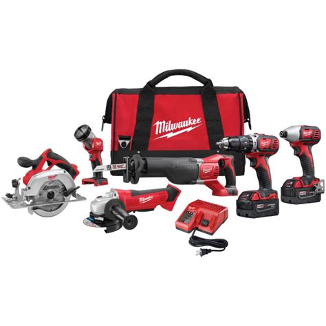 Milwaukee M18 Cordless 6 -Tool Combo Kit by Milwaukee at Fleet Farm