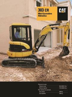 Compact-Mini Caterpillar (CAT) 303 CR Specifications Machine.Market