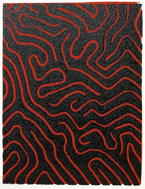 Peter Randall Page Li II 2008 Linocut Edition 8 30 17 X 13 Cm