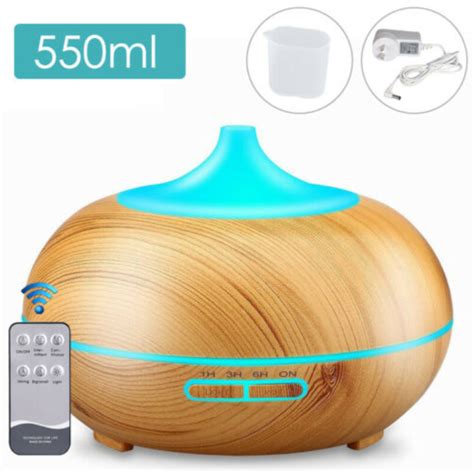 Low Ultrasonic Aromatherapy Diffuser Electric Air Humidifier 550 Ml Incense Burner Australia