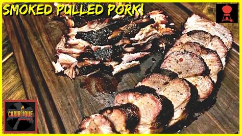 Smoked Pulled Pork Weber Kettle Pulled Pork Recipe Youtube