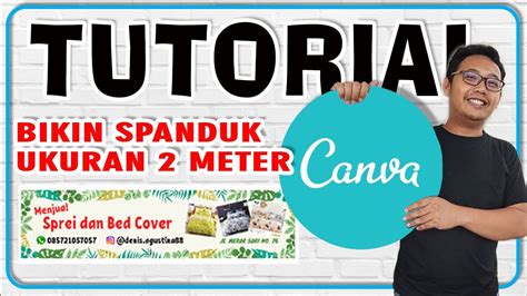 Tutorial Canva Membuat Banner Spanduk Ukuran 2 Meter Youtube