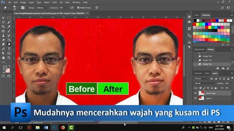 Cara Mudah Mencerahkan Wajah Yang Kusam Di Photoshop Tutorial89 YouTube