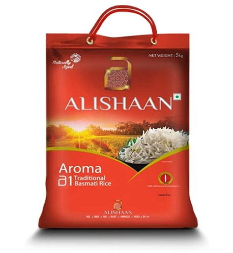 Alishaan Aroma A1 Traditional Basmati Rice 5kg Amazon In Grocery