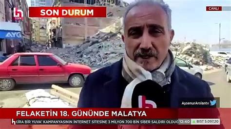 Deprem bölgesindeki Halk TV ekibine canlı yayında çekiçli saldırı