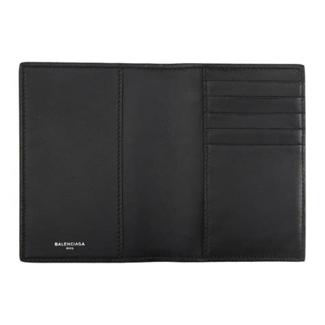 Balenciaga Black Logo Everyday Passport Holder Balenciaga