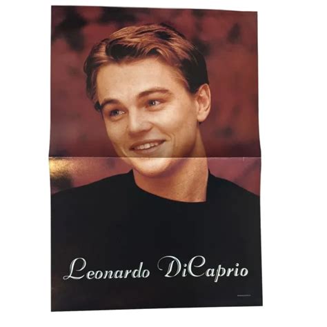 Leonardo Dicaprio Poster 16x11 Folded Magazine Pinup Clipping £13 31