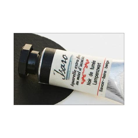 Noir de fumée Aquarelle extra fine tube 7ml Isaro