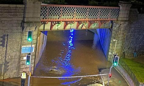 Weather warning issued after flooding in Aberdeen and north-east