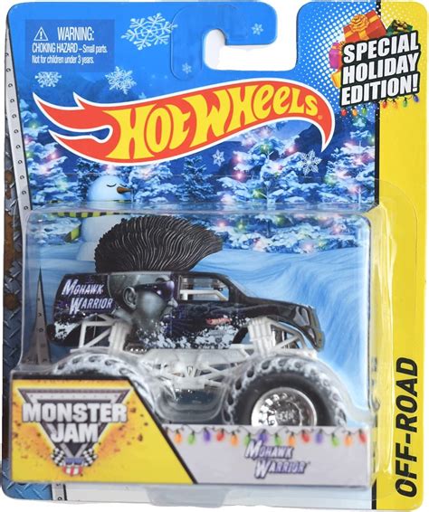 Amazon Hot Wheels Monster Jam Mohawk Warrior Special Holiday Edition Toys Games