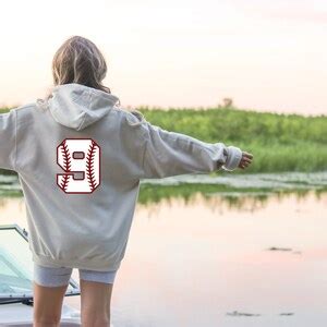 Baseball Number Hoodie, Personalization Baseball Hoodie, Custom ...