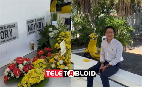 Mark Leviste Binisita Puntod Ni Pnoy