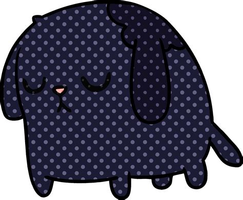 Hand Drawn Cartoon Of Cute Sad Kawaii Dog 40547713 Png