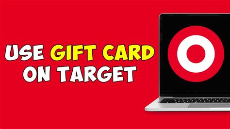 How To Use Target Gift Card Online Youtube