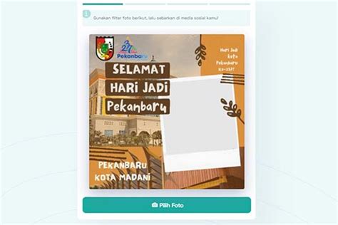 Link Twibbon Instansi Lembaga HUT Ke 237 Kota Pekanbaru Bisa Buat