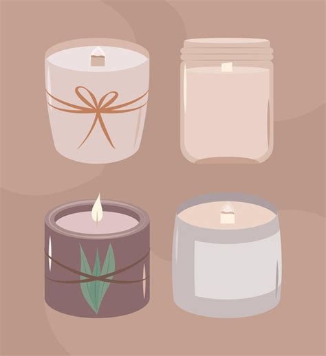 Premium Vector Four Nice Candles