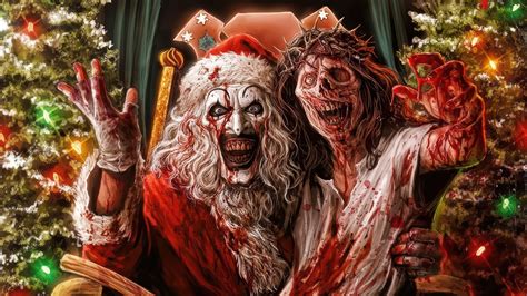 3982b Terrifier 3 Art The Clown Santa 4k Wallpaper Iphone Phone