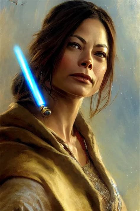 Detailed Portrait Of Kristin Kreuk Dressed As Jedi Stable Diffusion