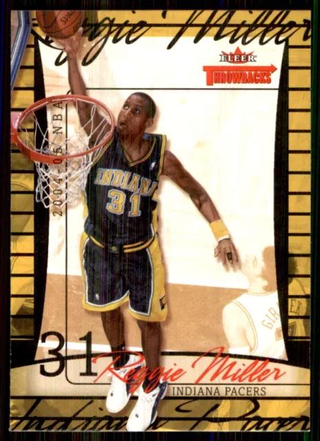 Fleer Throwbacks Reggie Miller Indiana Pacers Eur