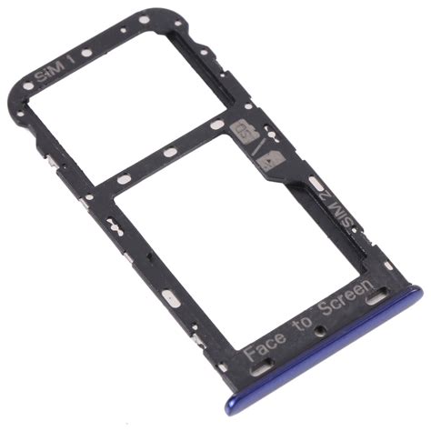 Sim Card Tray Sim Card Tray Micro Sd Card Tray For Lenovo K9 I38043 Blue