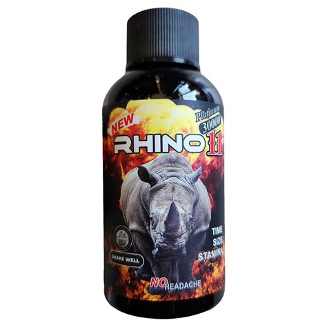 Rhino Platinum Male Sexual Enhancer X Liquid Containers