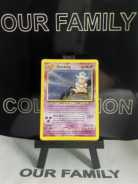 Pokemon Card Slowking Neo Genesis 14 111 Holo Rare SWIRL LP EBay