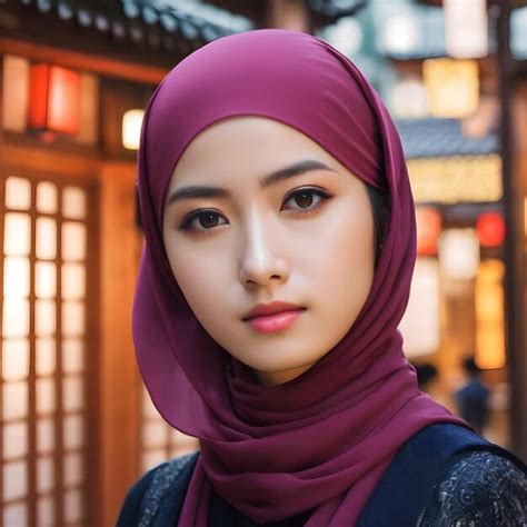 Premium Photo Beautiful Hijab Asian Women Background