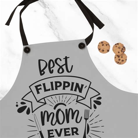 Best Flippin Mom Ever Apron Mothers Day T Cooking Apron For Mom