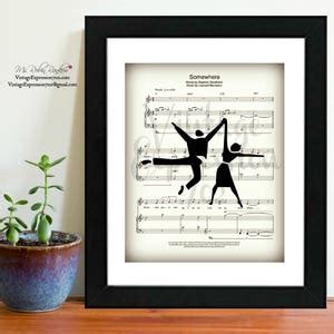 West Side Story, Somewhere, Music Song Sheet, Print - Etsy