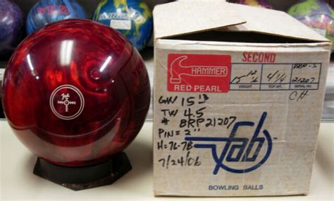 15 12 14oz Tw 425 P 2 Faball 1988 Hammer Red Pearl 2nd Urethane