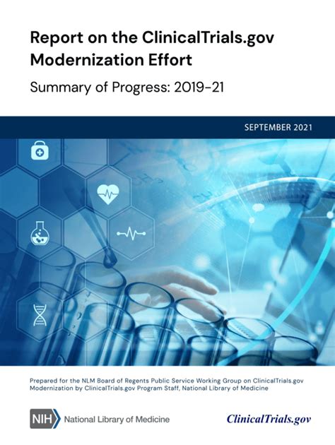 Fillable Online Report On The ClinicalTrials Gov Modernization Effort