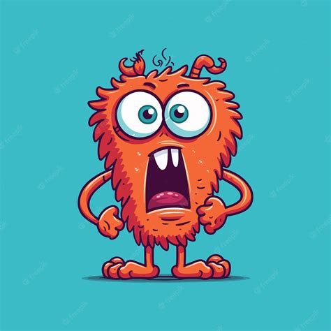 Premium Vector Cute Monster Cartoon Vector Illustration