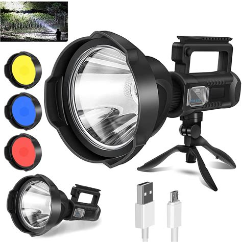 Uhanciny Rechargeable Spotlight Lumen Led Spot Lights Handheld