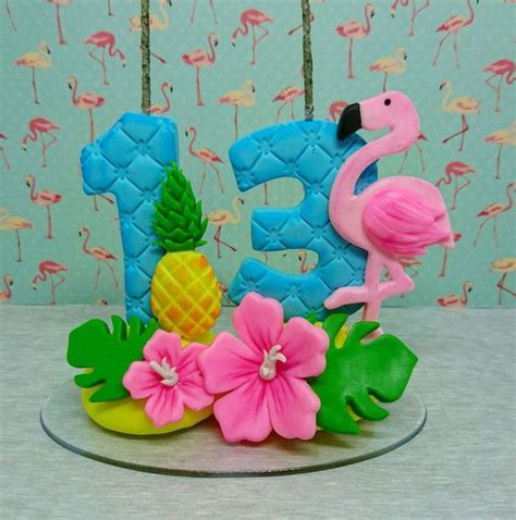 Vela de biscuit Tema Flamingo no Elo7 Ateliê Erika Silva D6A1A4