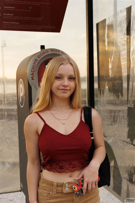 Playful Blonde Kylie Shay Shows Her Nice Tits In Public Places Zishy 12 Photos