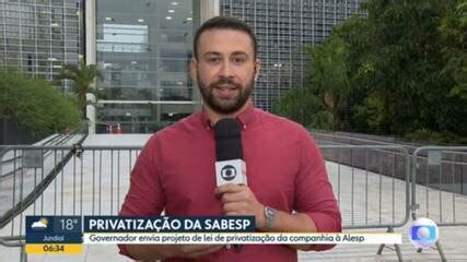 Vídeo Governador envia à Alesp projeto de privatização da Sabesp Bom