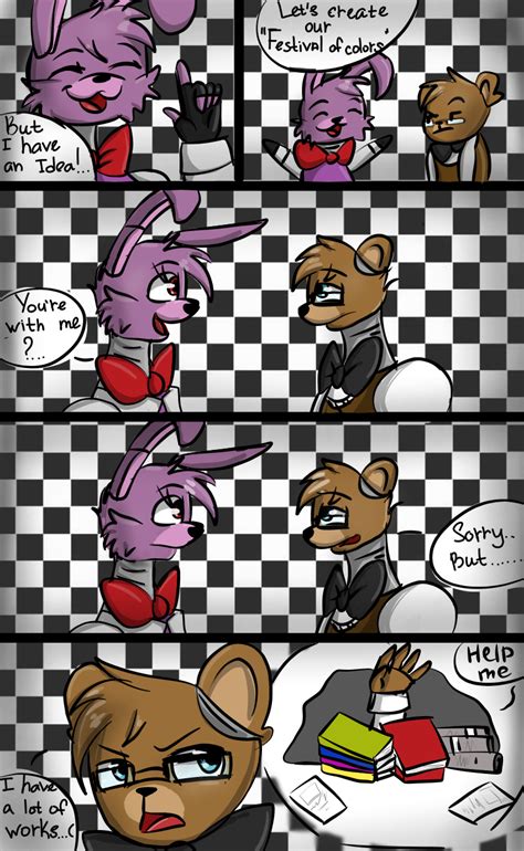 The Big Imageboard Tbib Animatronic Anthro Bear Bonnie Fnaf Comic Crazy Matroskin55