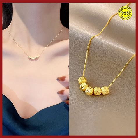 Collar De Oro Para Mujer Shopee México