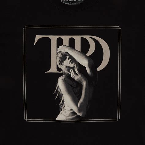 The Tortured Poets Department Black Photo T Shirt Taylor Swift