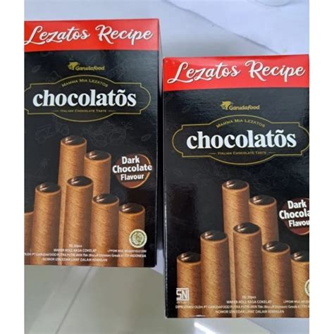 Jual Chocolatos Dark Wafer Roll Stick Box Isi Pcs Shopee Indonesia