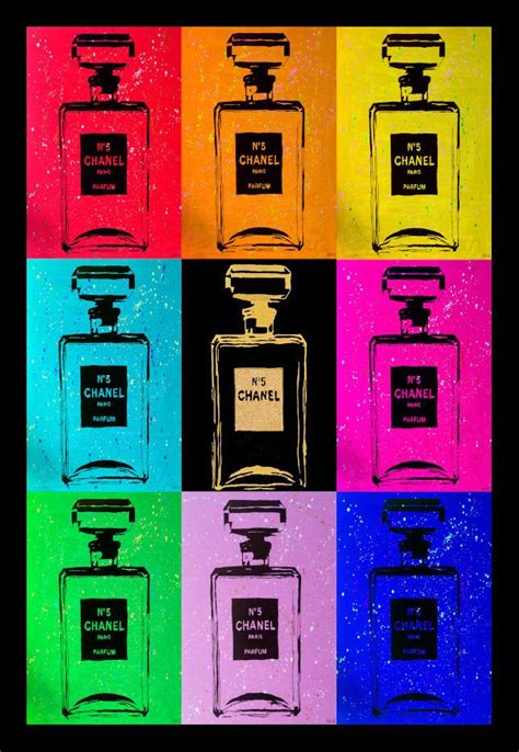 FRAMED Chanel Multi Color Rain Urban Chic 24x36 Poster Pop Art Perfume